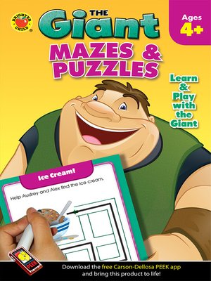 cover image of Mazes & Puzzles Activity Book, Grades PK - K